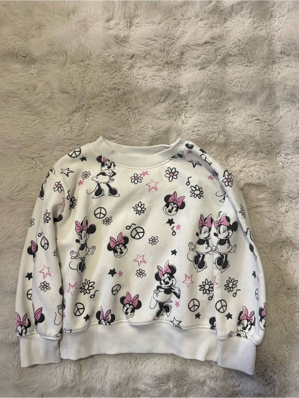 Disney Minnie Mouse Floral Print Sweatshirt